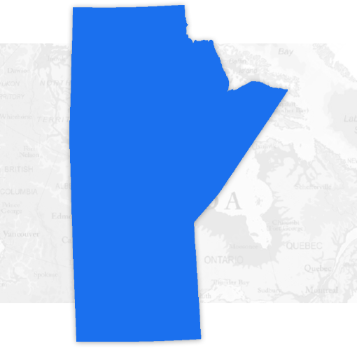 Map highlighting the province of Alberta in bright blue against a light background.